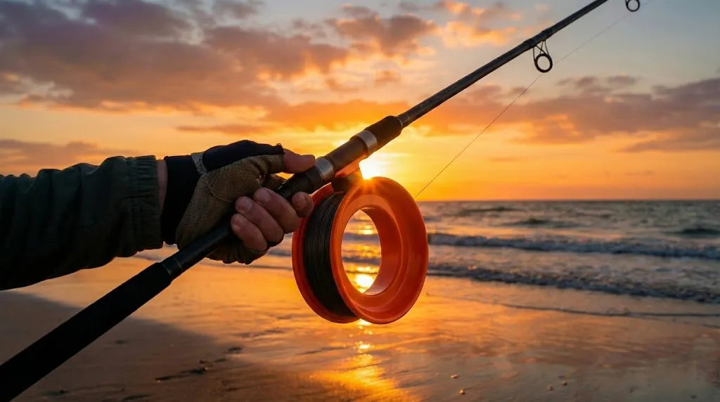 Sunset fishing scene